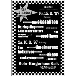 Poster - Popkomm Ska Festival 1997